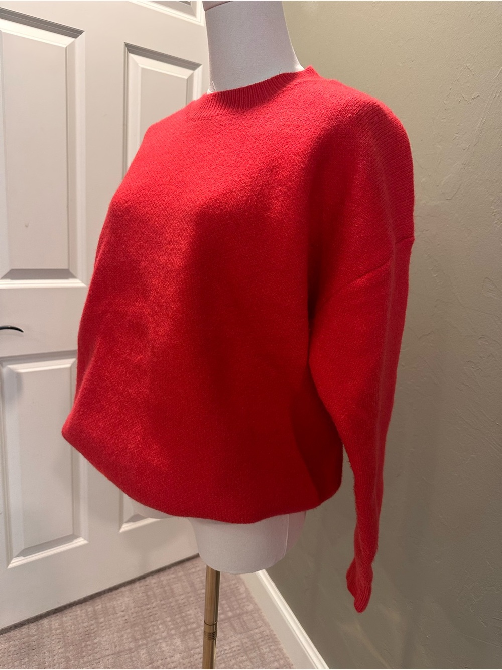 Baltic Born Raspberry Red Oversized Crewneck Sweater - Picture 2 of 7